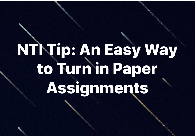 NTI Paper Submissions