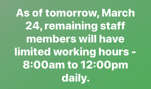 Limited Operating Hours