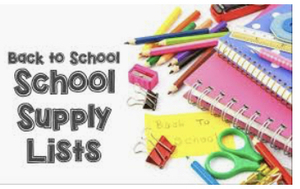 JES Back to School Supply List for 2019